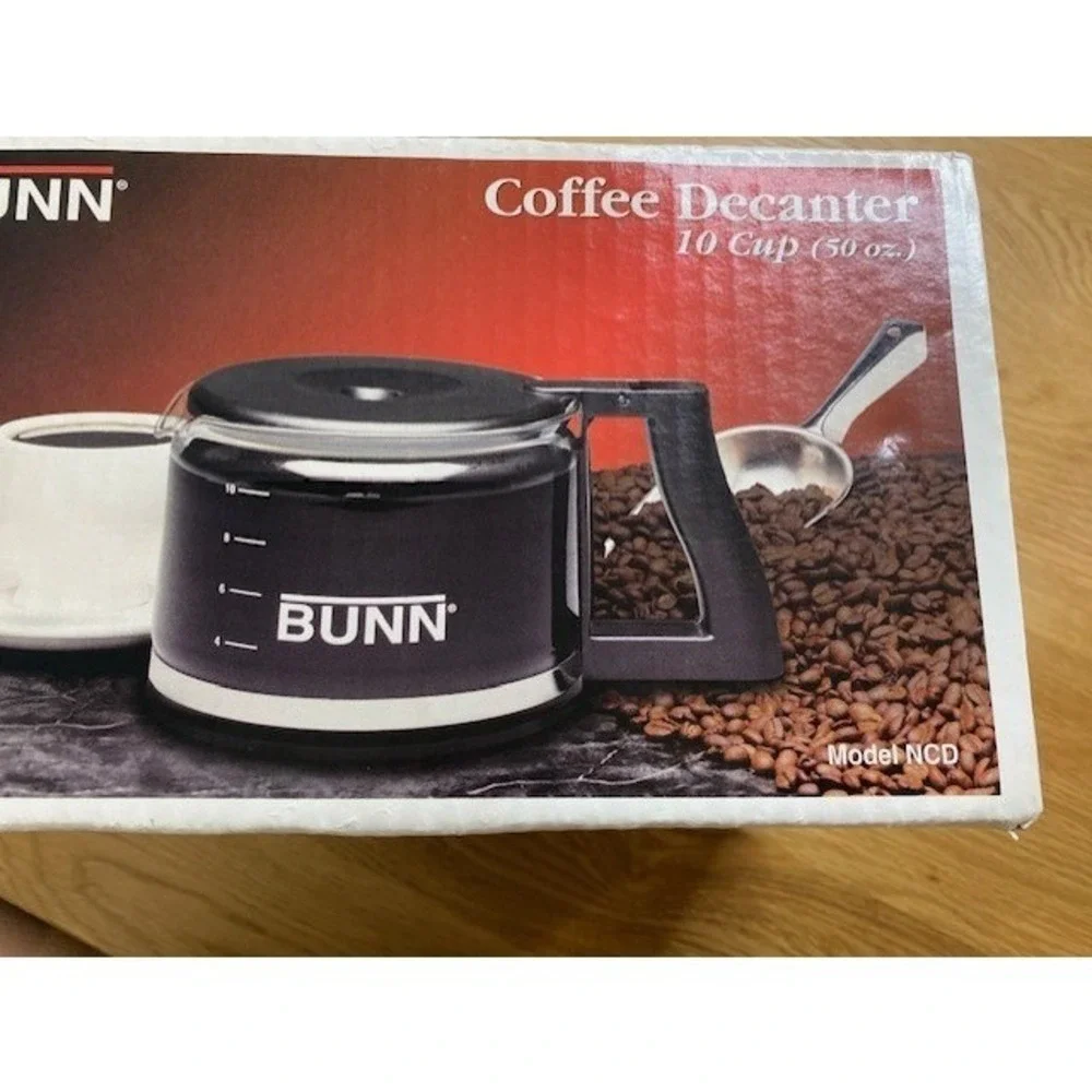 BUNN Coffee Decanter 10 Cup 50 oz NCD Black NIB New Glass Replacement Carafe